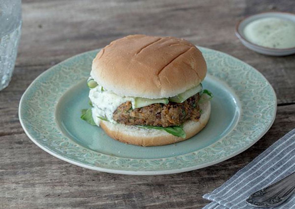 Curried Lentil Burgers