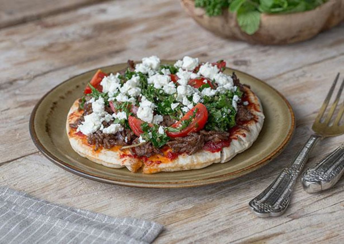 Baharat Lamb Flatbread Pizzas