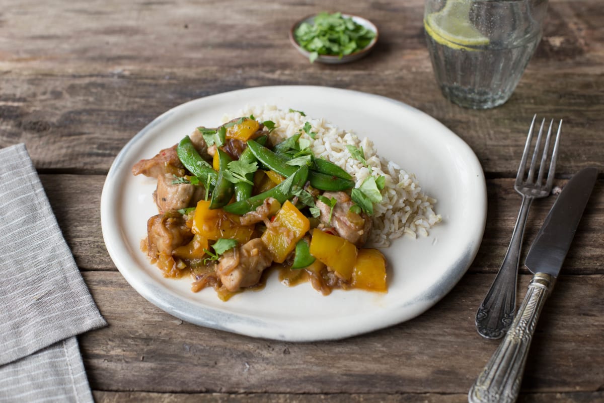Body-Boosting Hoisin Pork with Wholemeal Rice,