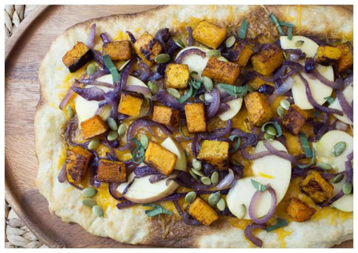 Butternut Squash and Caramelized Onion Flatbread