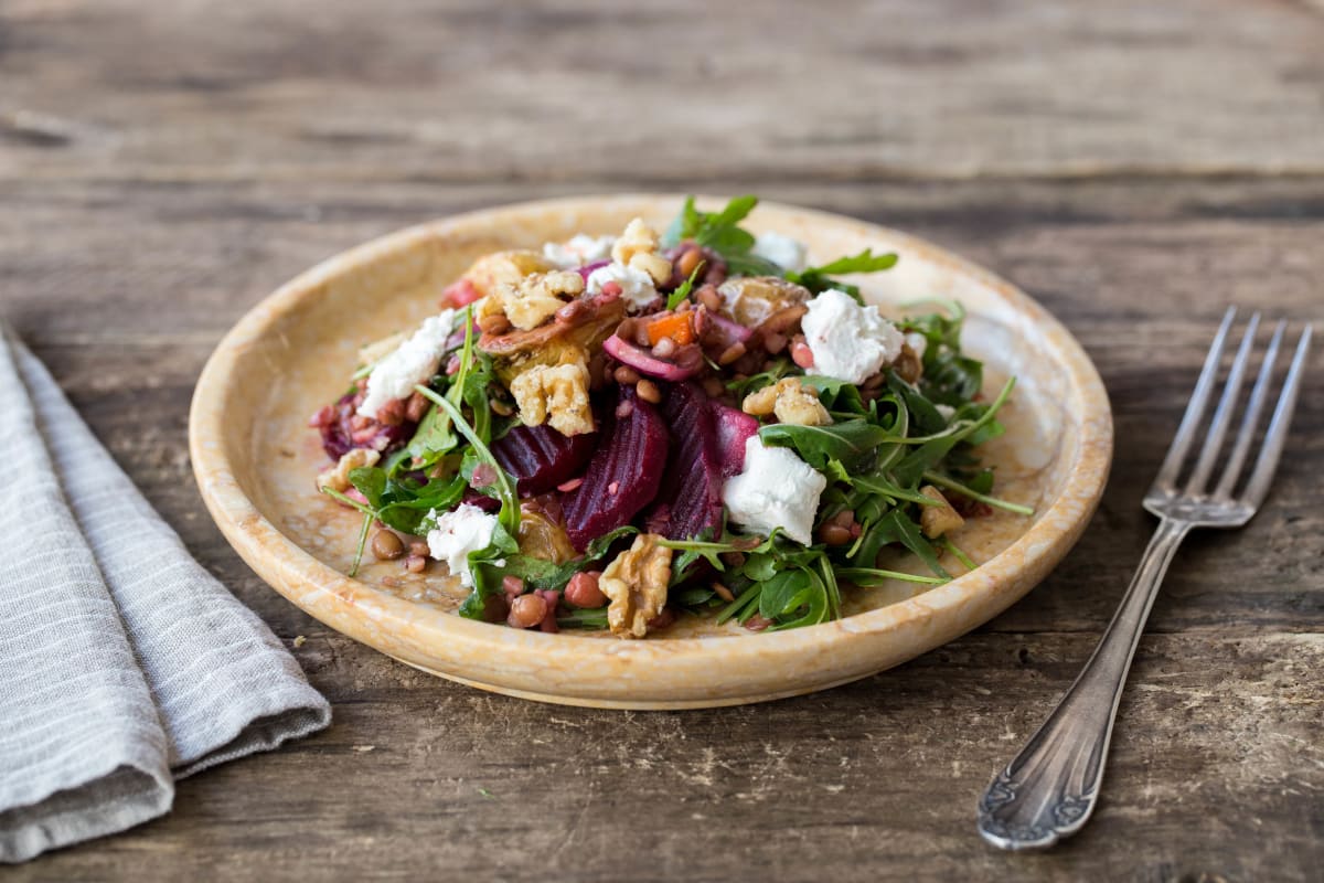 Roasted Beet & Lentil Salad