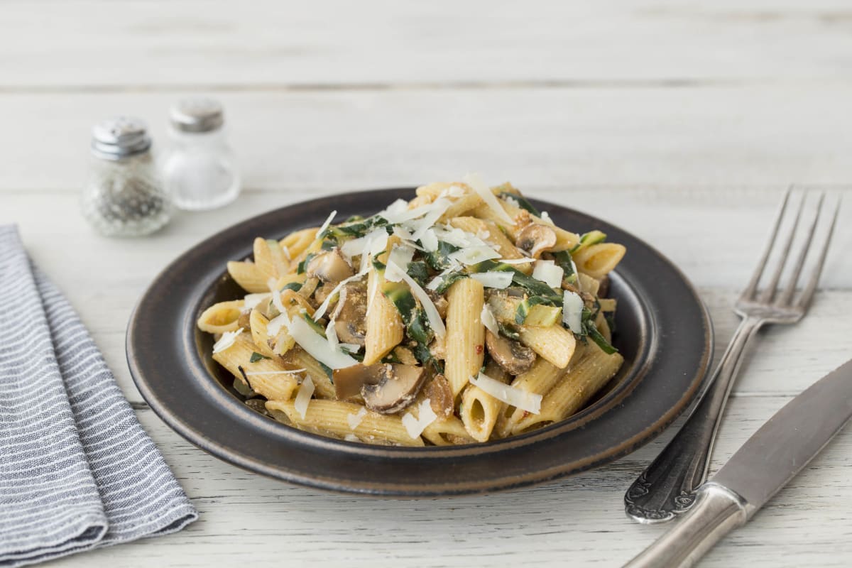 Chard & Wild Mushroom Penne