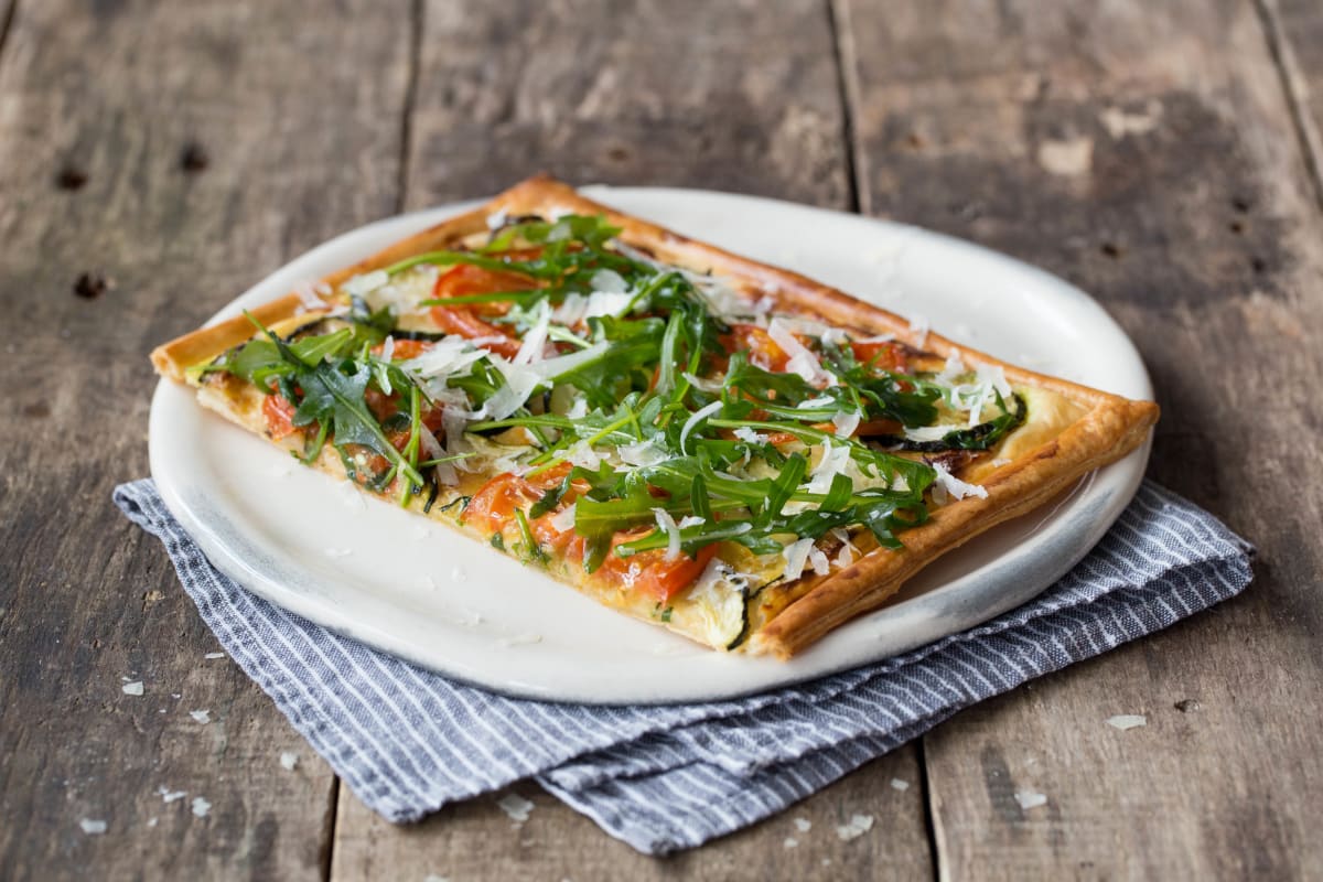 Courgette and Sun-Dried Tomato Tart
