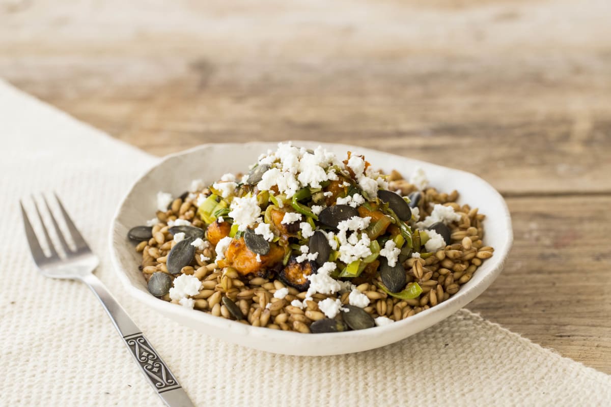 Roasted Butternut Squash & Leek Hash