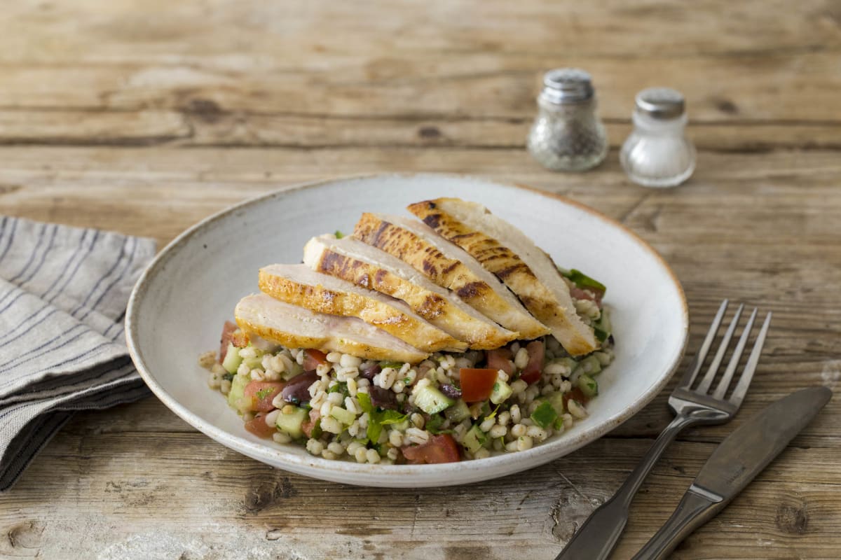 Chicken with Herbed Pearl Barley Salad