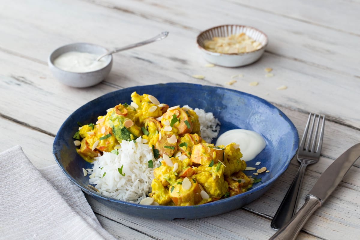 Indisches Ofengemüse-Curry