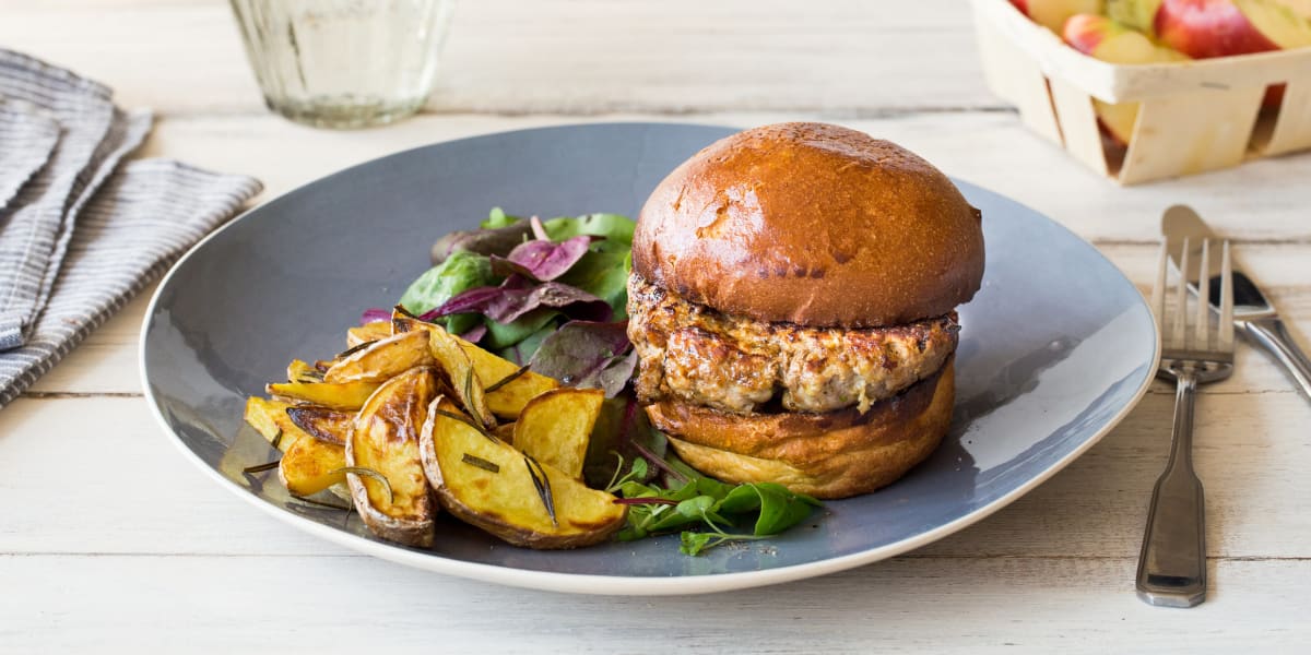 Pork and Apple Burger