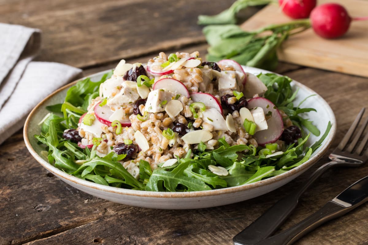 Tarragon Chicken & Wheat Berry Salad