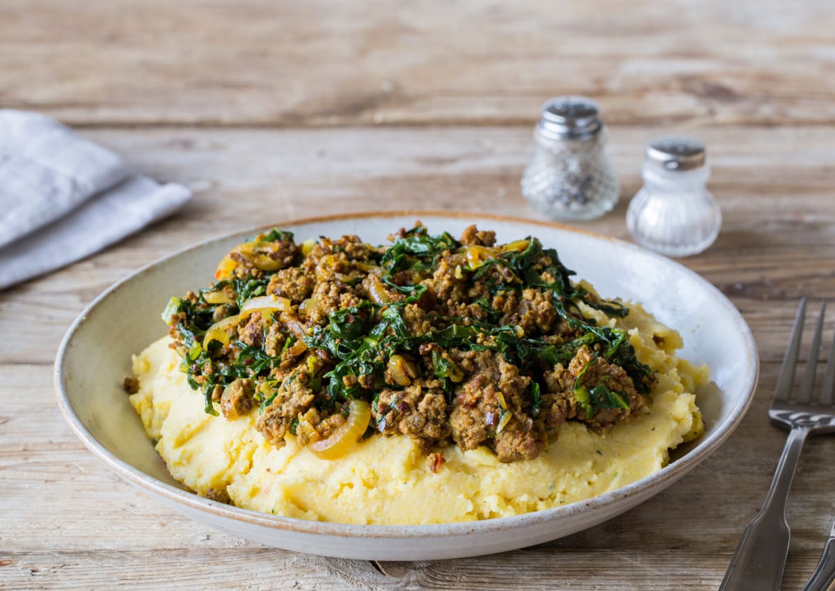 Curried Jamaican Beef & Collard Greens