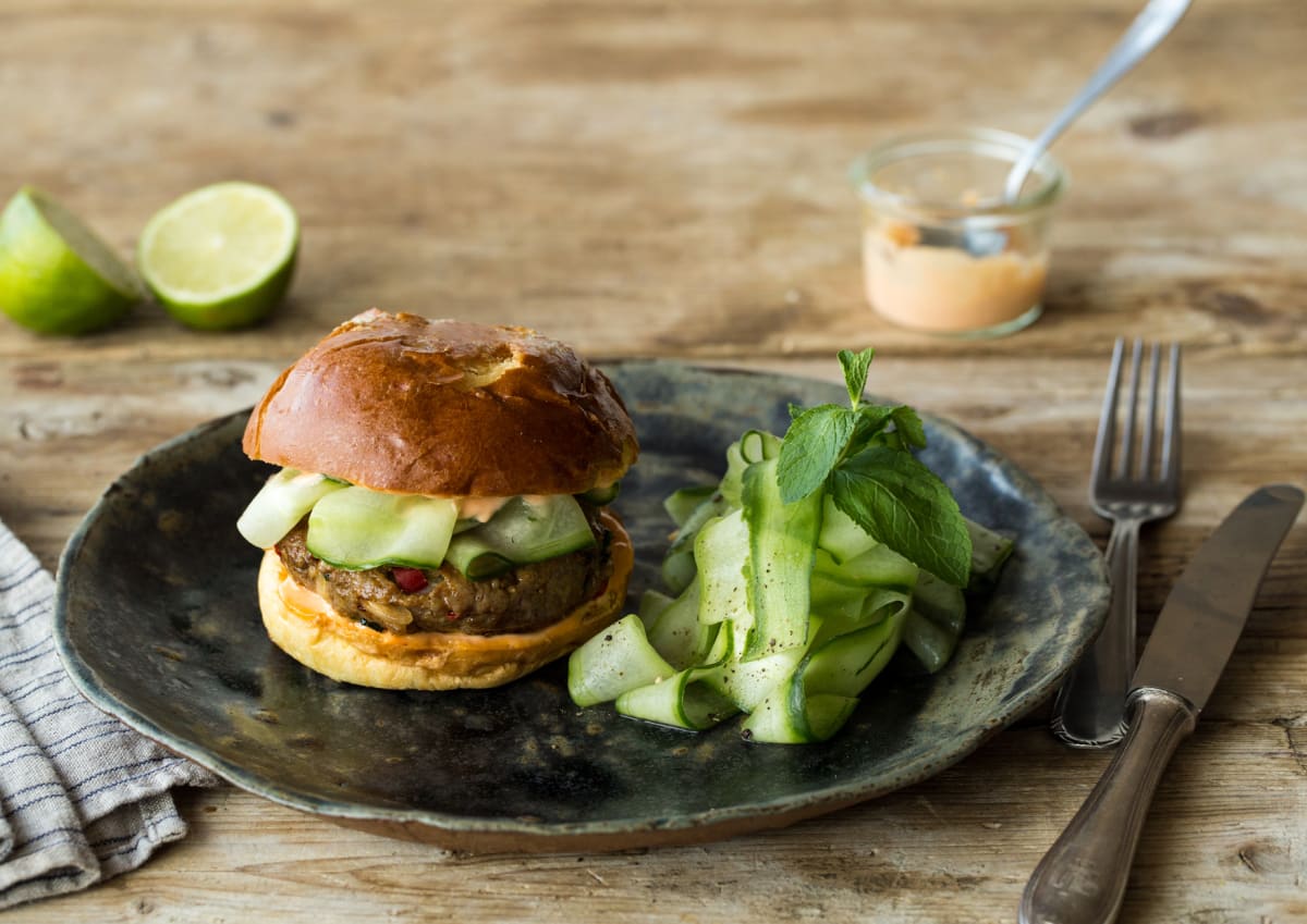 Thai Pork Laarb Burger