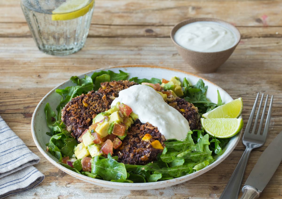 Smoky Black Bean Cakes