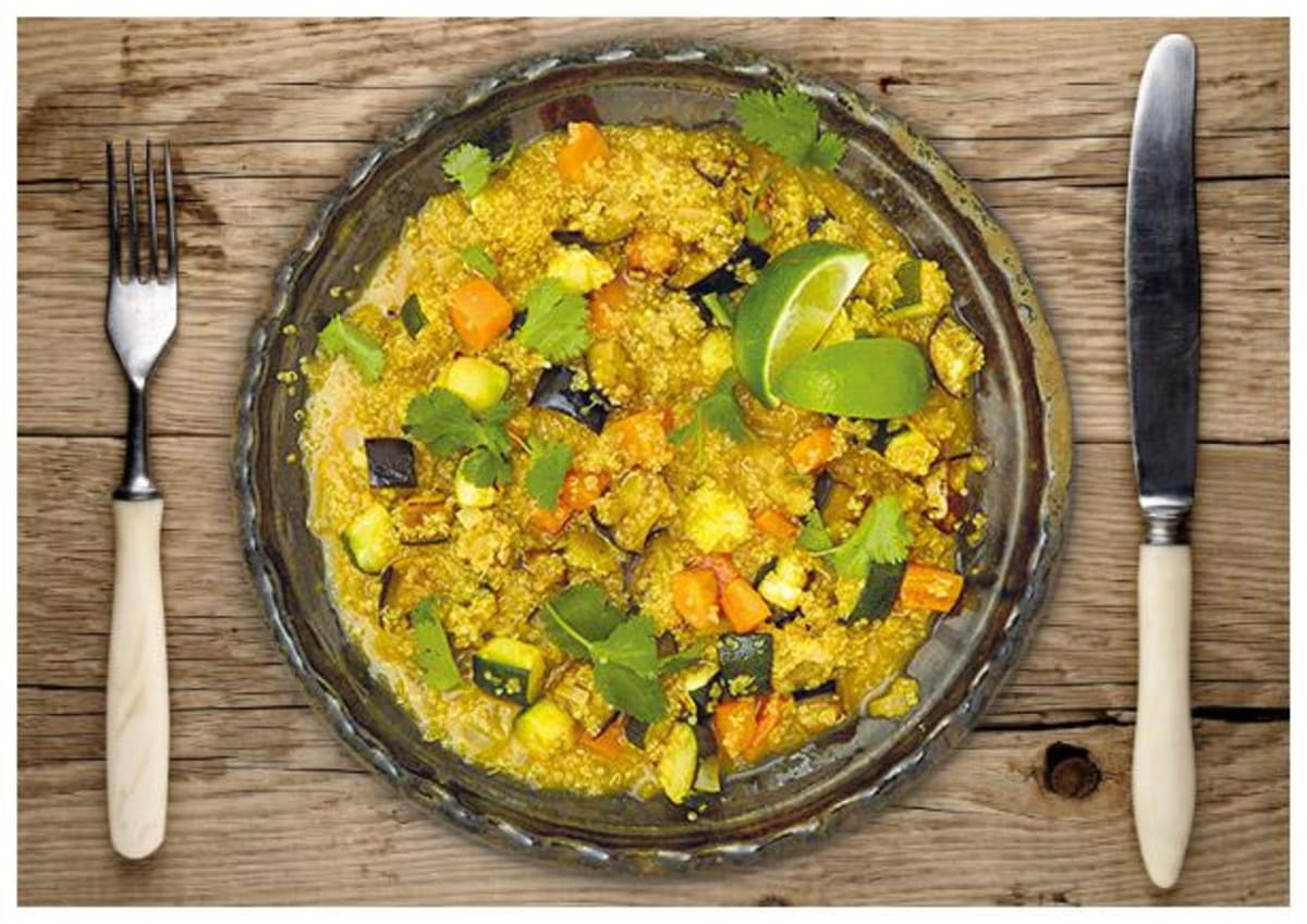 Pikanter „Korma“ Quinoa-Eintopf