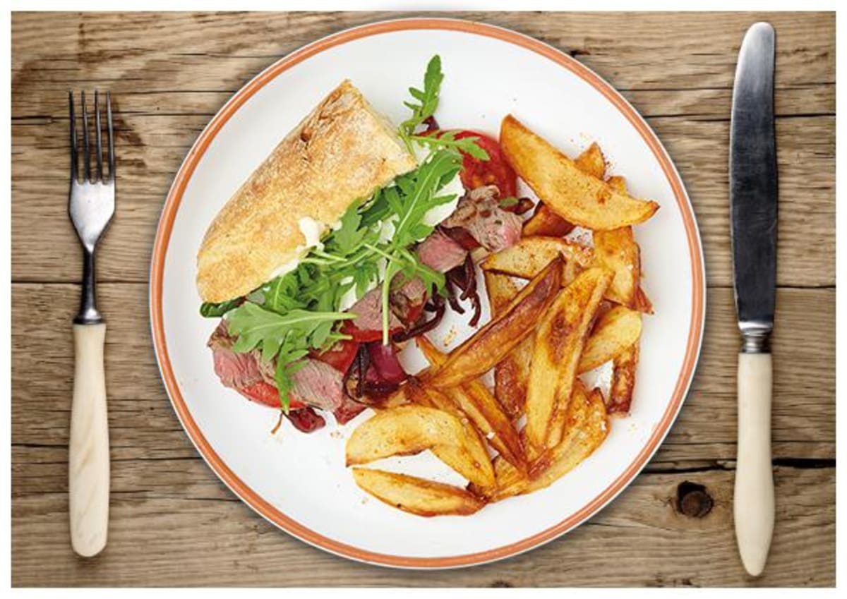 Feines Steak-Sandwich