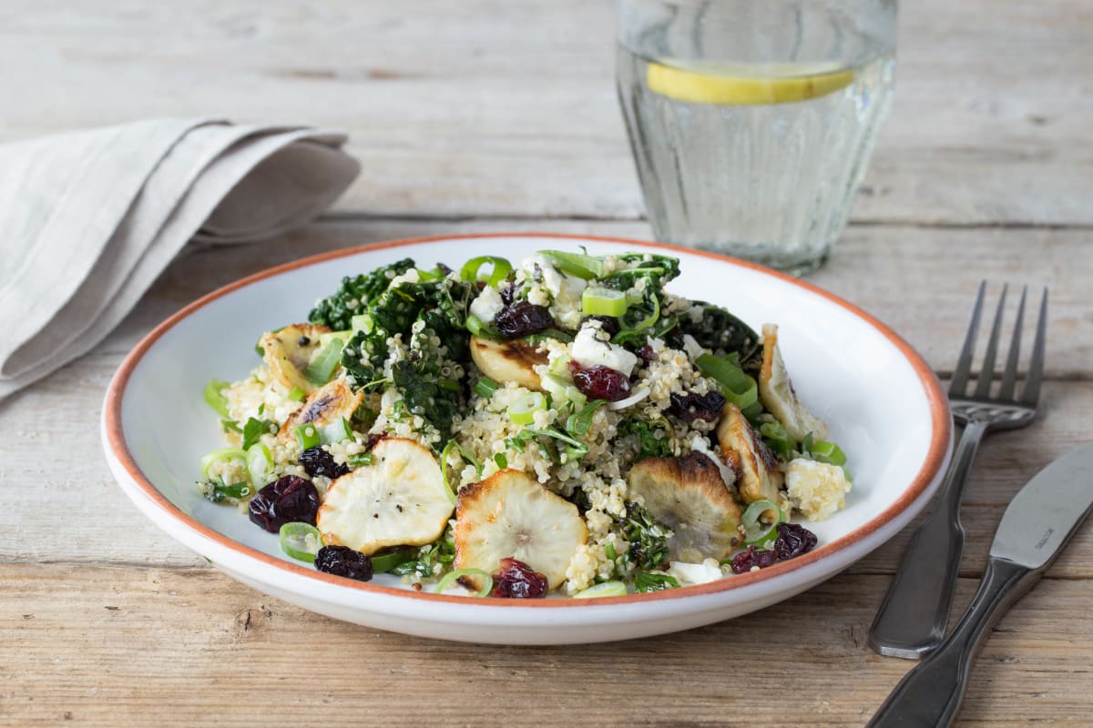 Crispy Sunchoke & Quinoa Salad