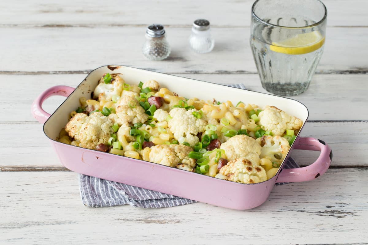 Cauliflower Pancetta Mac & Cheese