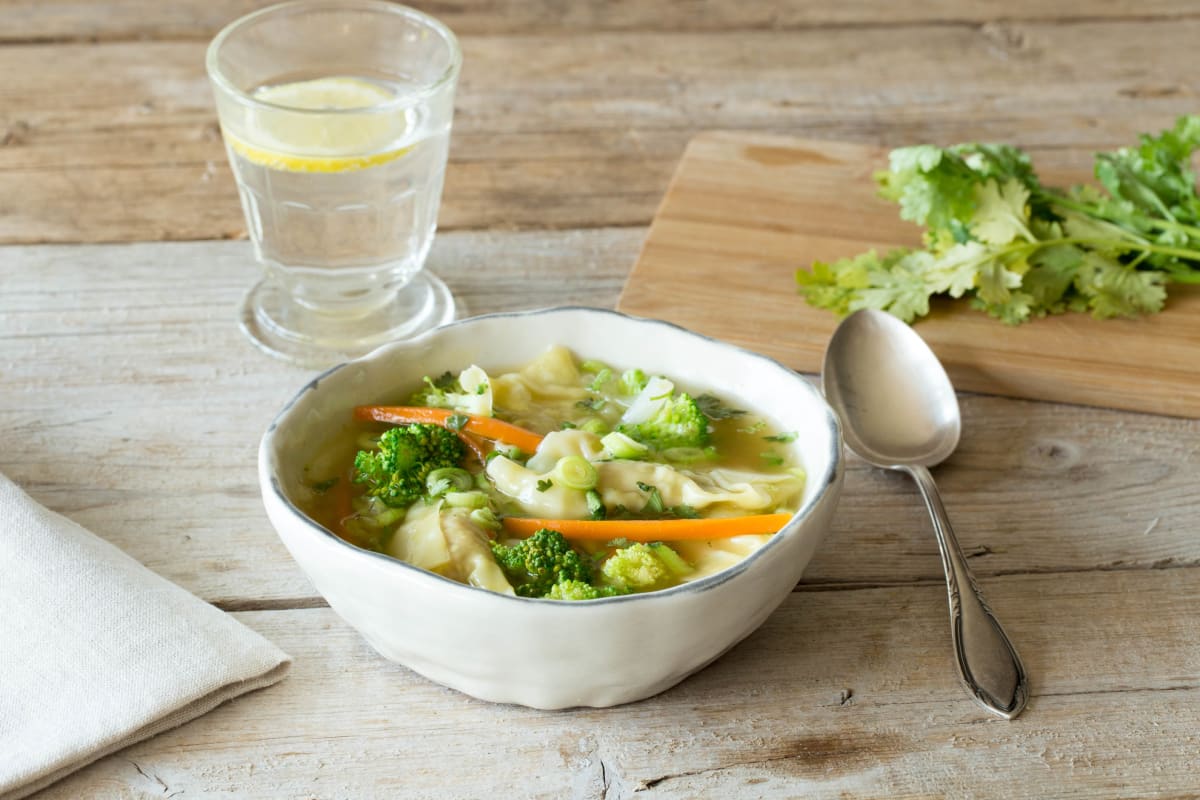 Asian Shrimp and Pork Wonton Soup