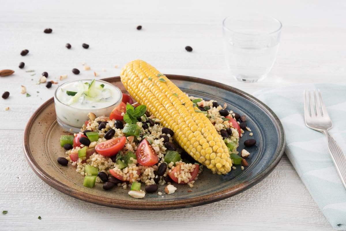 Cajun-Bulgursalat mit Kidneybohnen