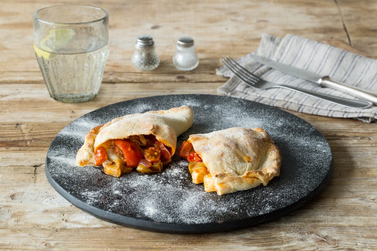 Homemade Vegetable Packed HelloFresh Calzone