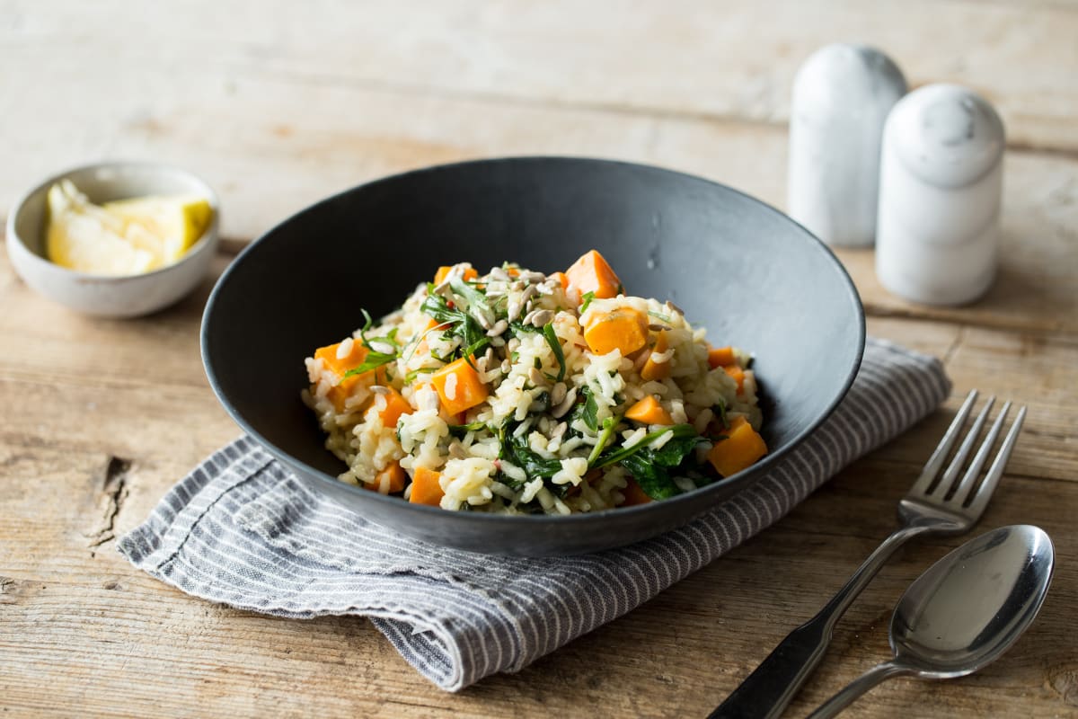 Chilli, Spinach & Sweet Potato Risotto