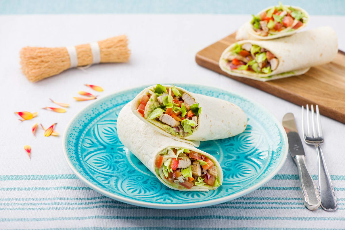 Mexikanische Schweinefilet-„Fajitas“ mit selbstgemachter Guacamole