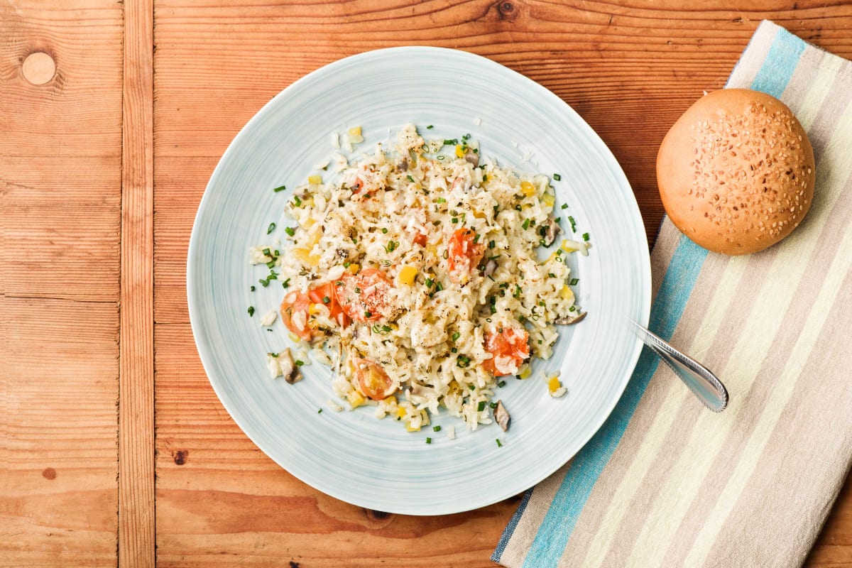 Oven-Baked Vegetable Risotto