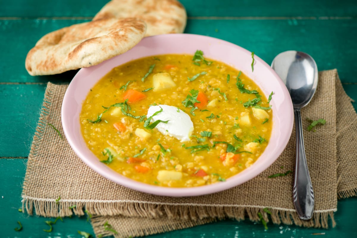 Würzige indische Linsen-Suppe
