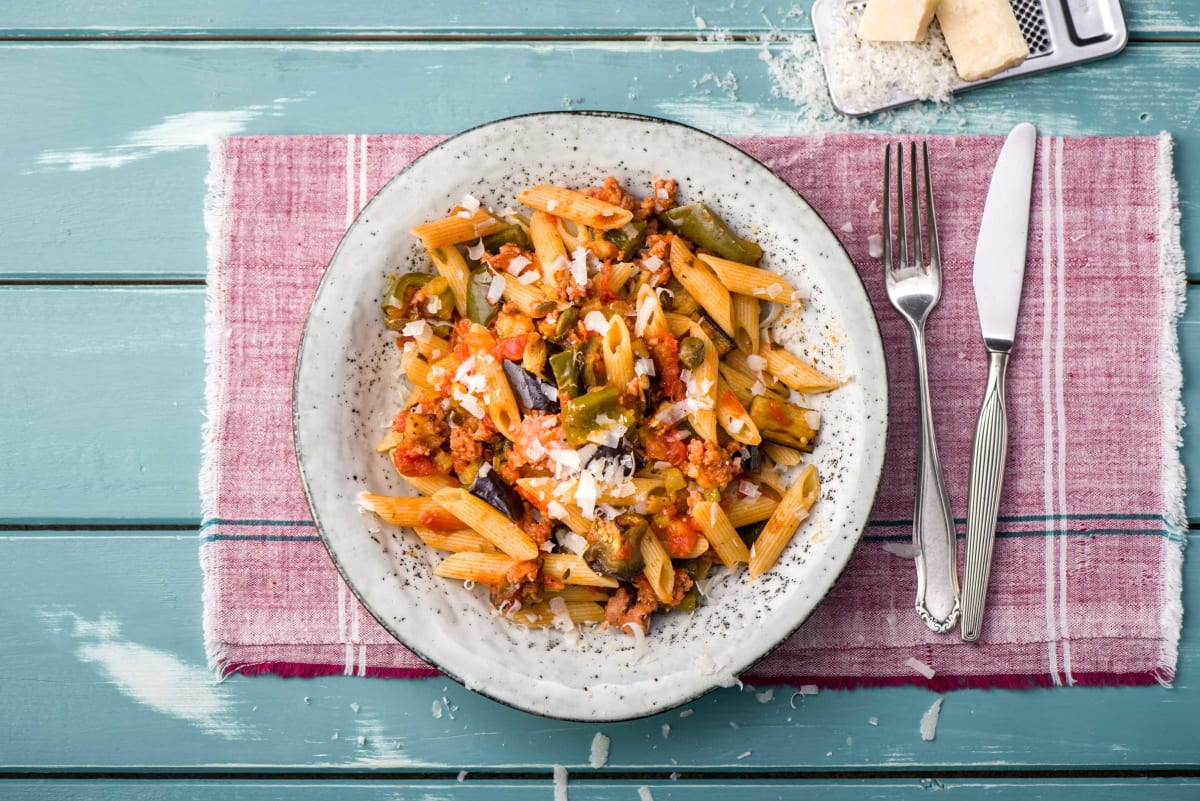 Sicilian Penne Caponata