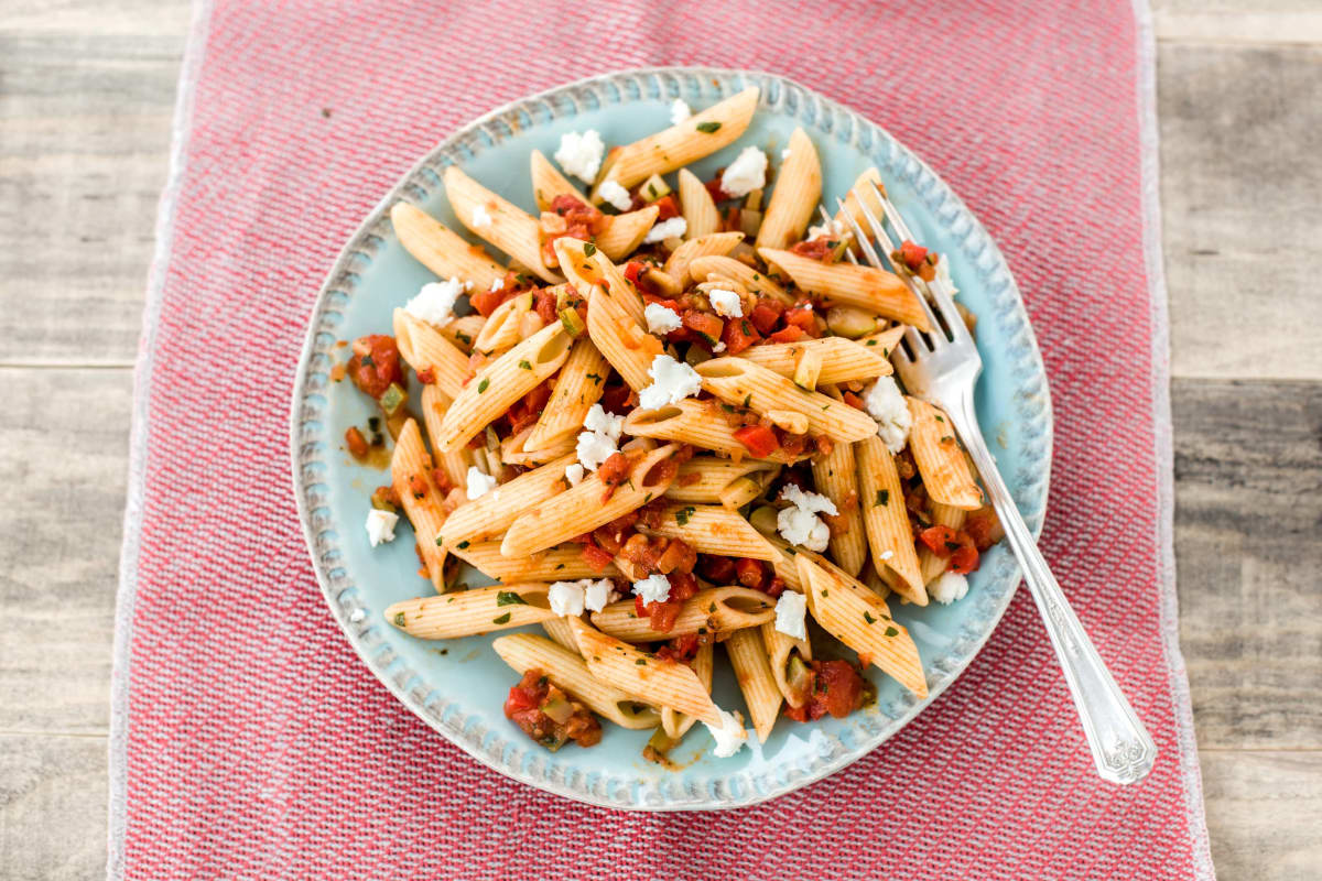 Vegetarian Arrabiata with Fetta Cheese & Pine Nuts