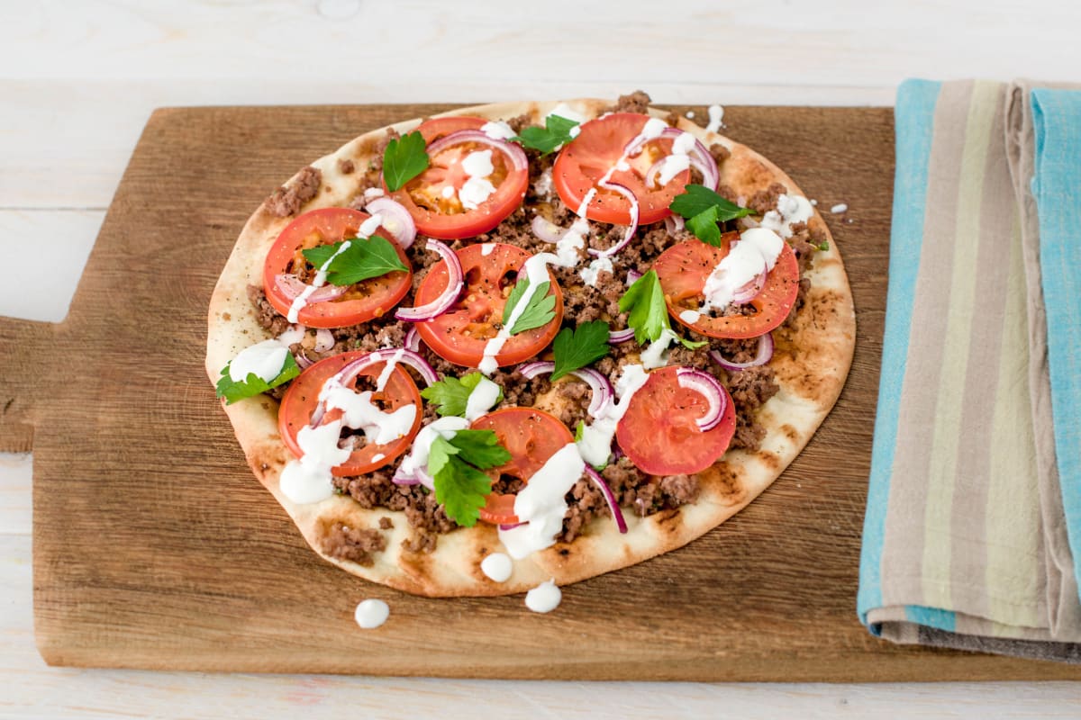 Moroccan Lamb Flatbreads with Fresh Tomato Recipe HelloFresh