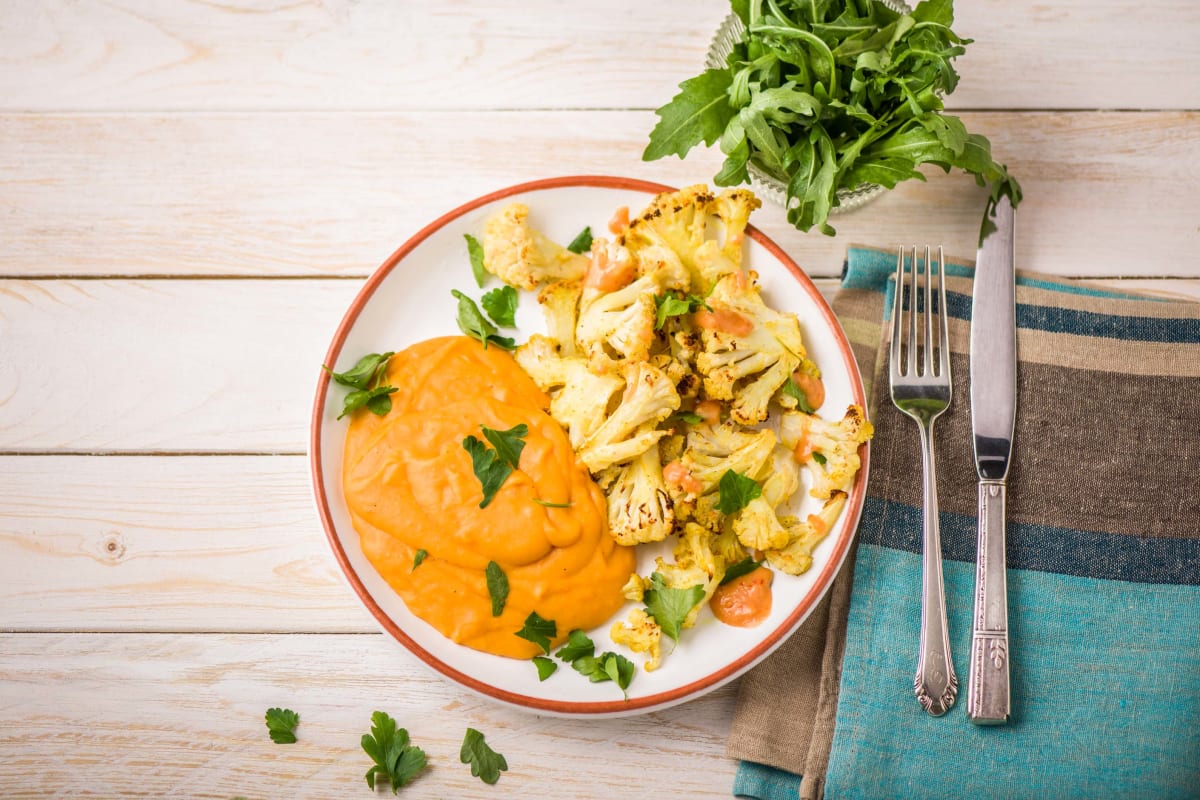 Überbackener Blumenkohl mit Garam Masala,