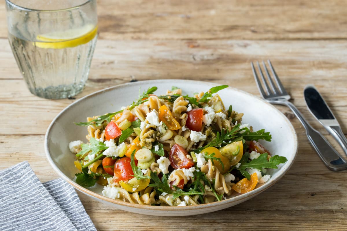 Schnell Lecker Klassisch Pasta Mit Pesto Rezept Hellofresh