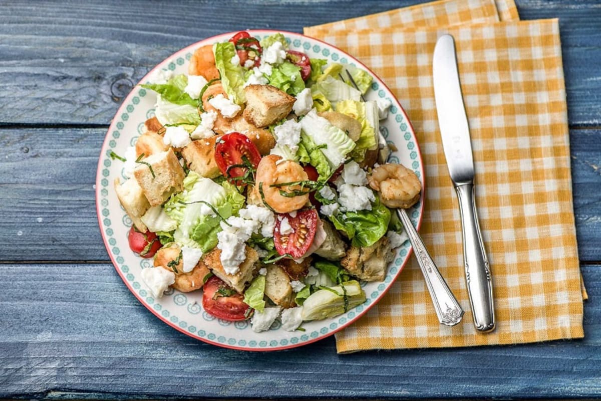 Citrusy Shrimp Panzanella