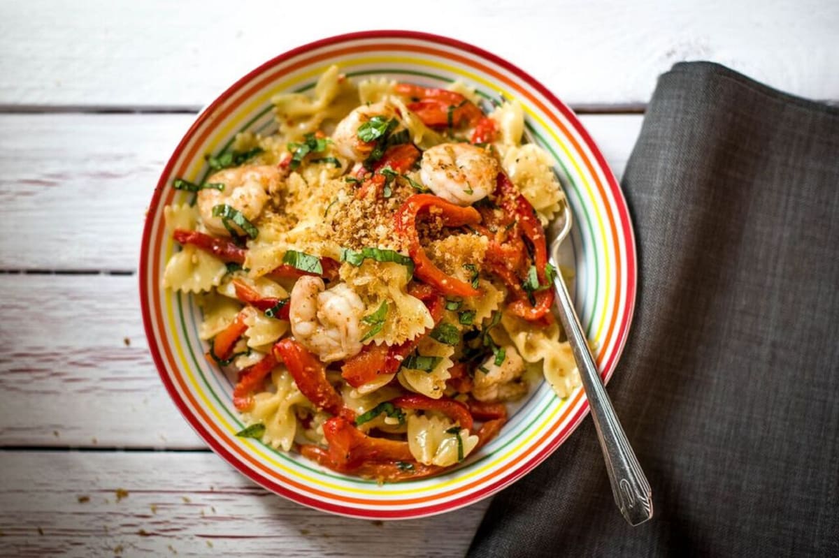 Shrimp Farfalle