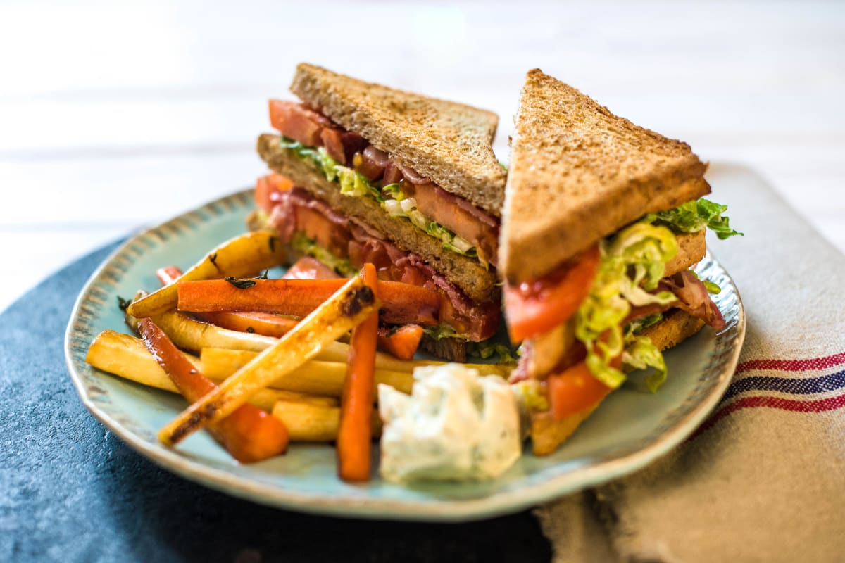 Bestes Sandwich in Town: Truthahn-BLT-Sandwich