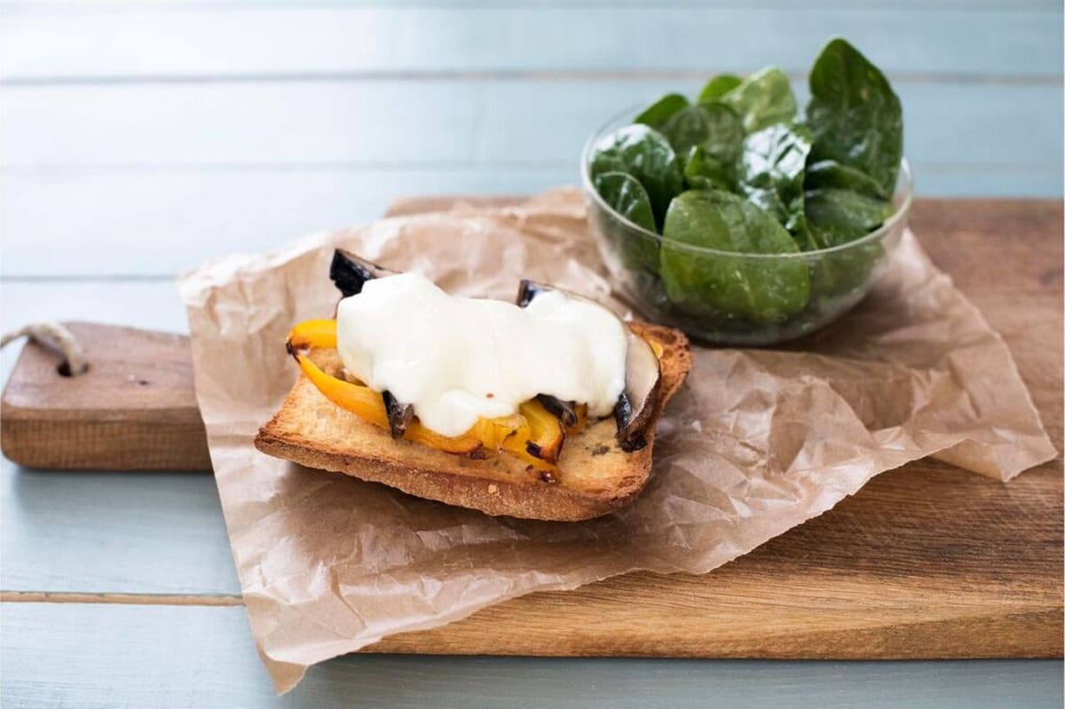 Open-Faced Portobello Sandwiches