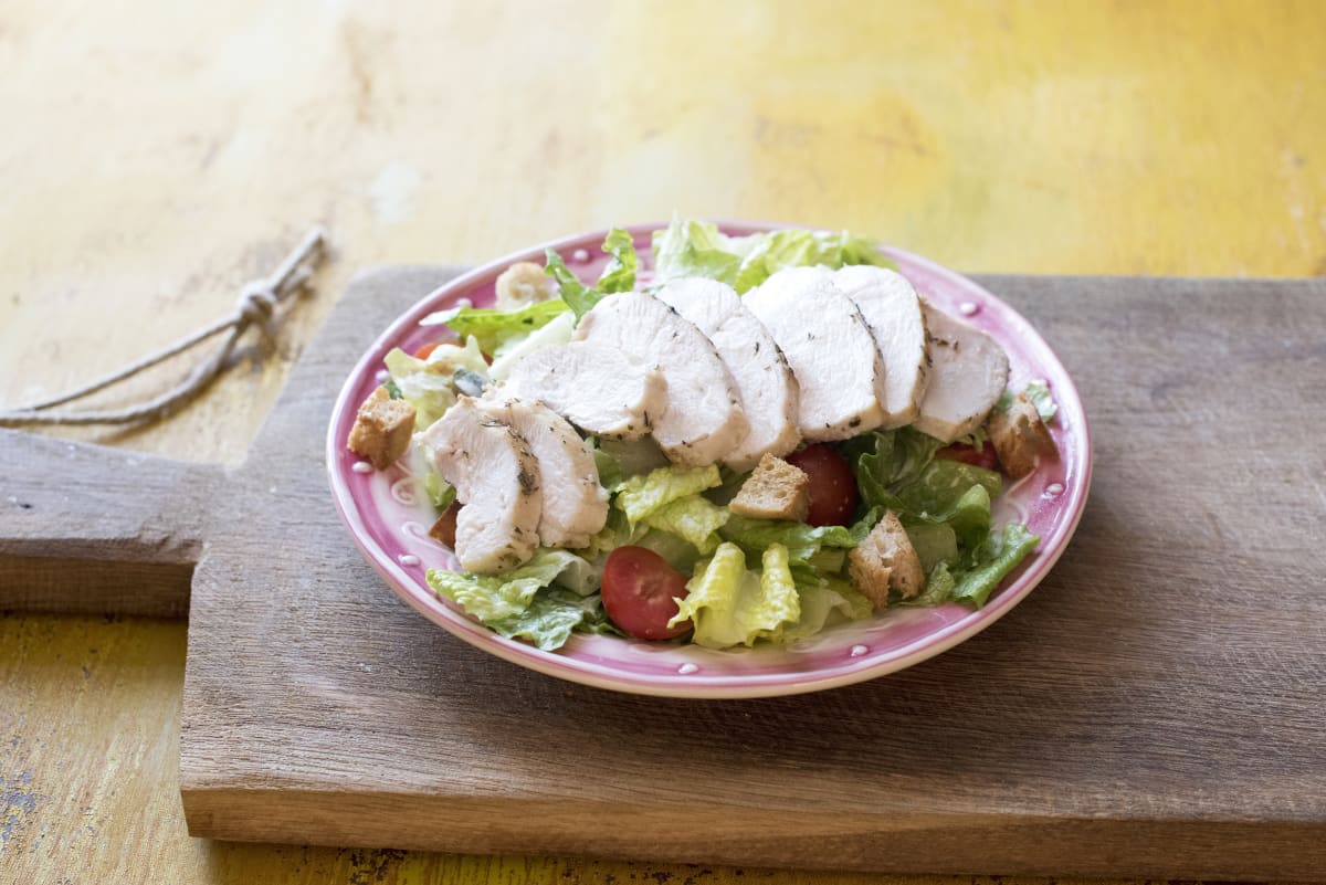 Herbed Lemon Chicken Caesar Salad