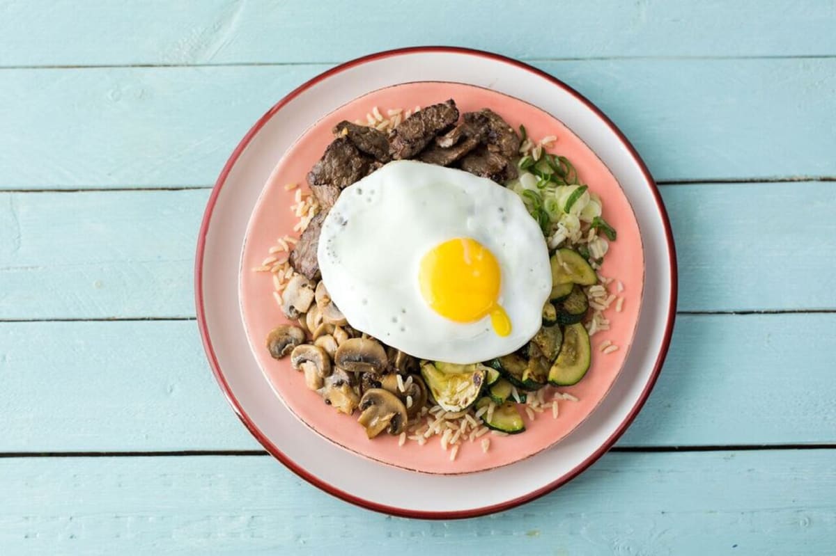 Marinated Steak Bibimbap