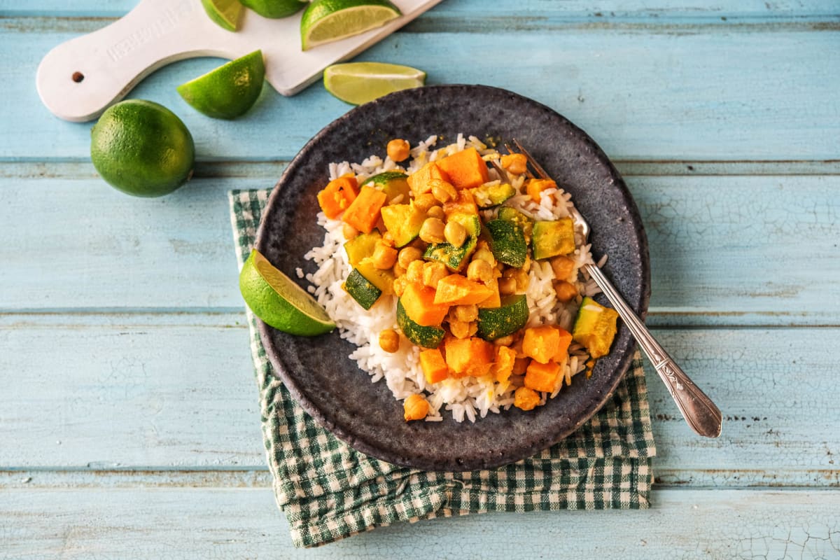 Herzhaftes Süßkartoffel-Curry