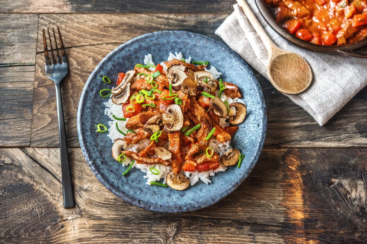 Geschmortes Rindfleisch