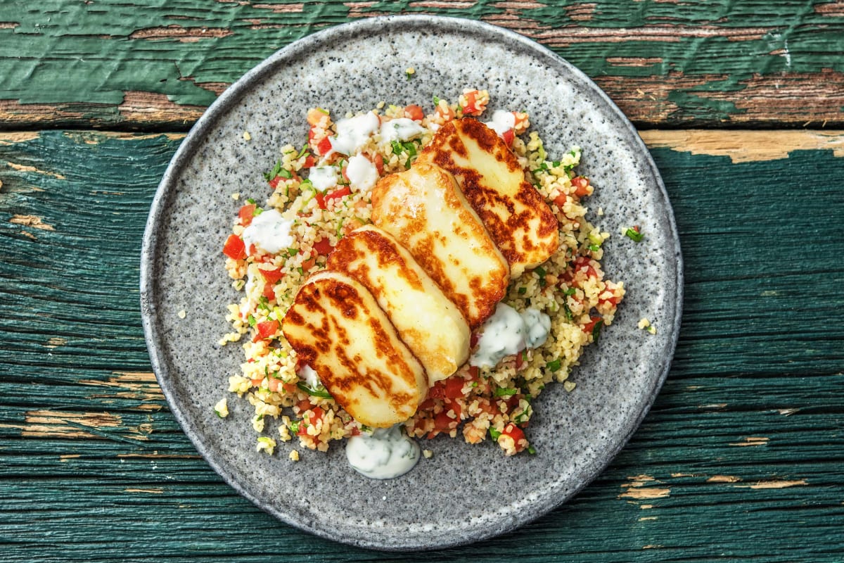 Halloumi mit Tabbouleh