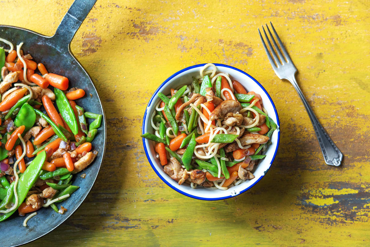 Bami rapide au poulet 5 épices