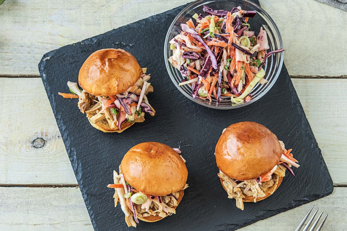 Pulled Chicken Sliders