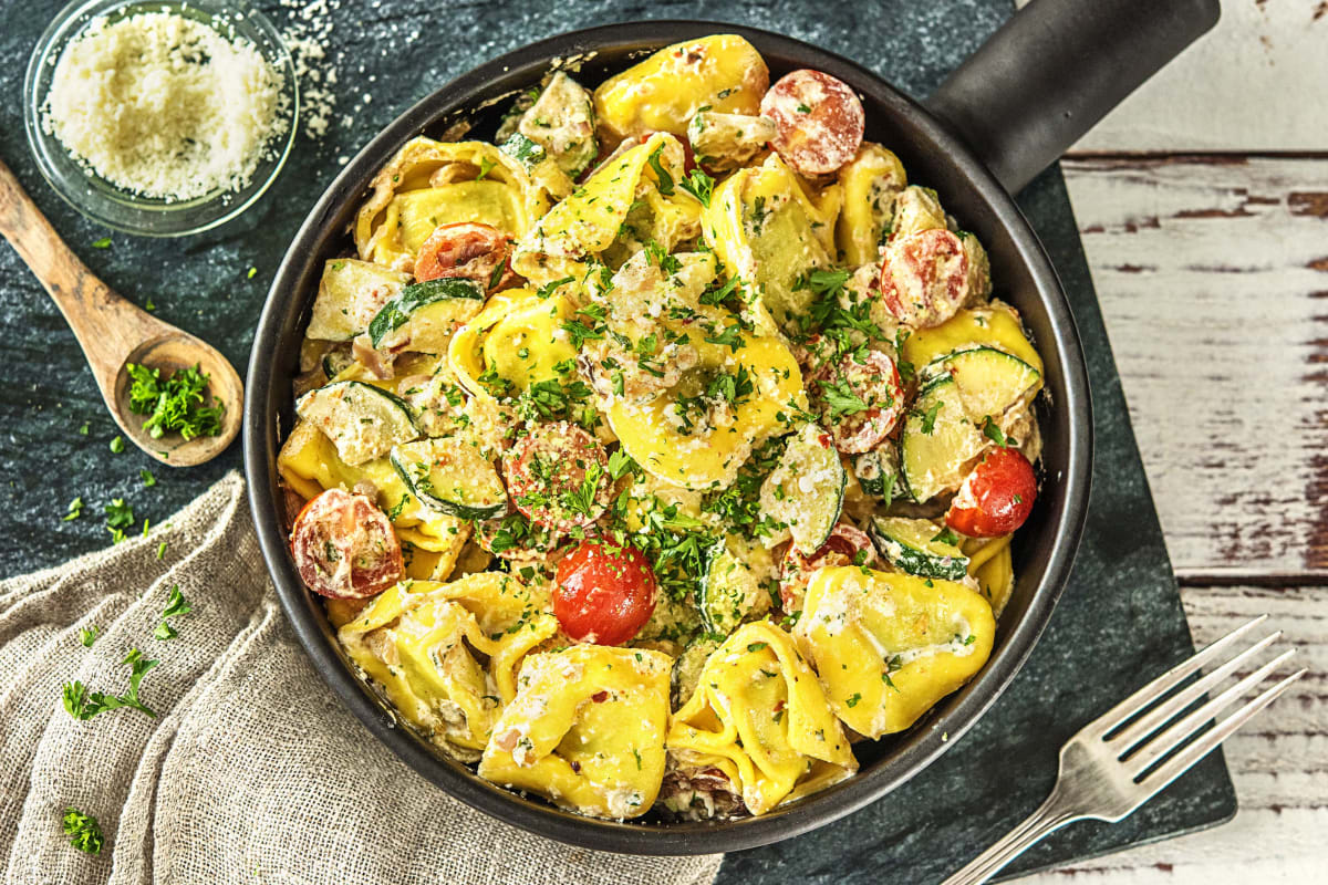 Blitzschnelle Pilz-Tortellini-Pfanne,