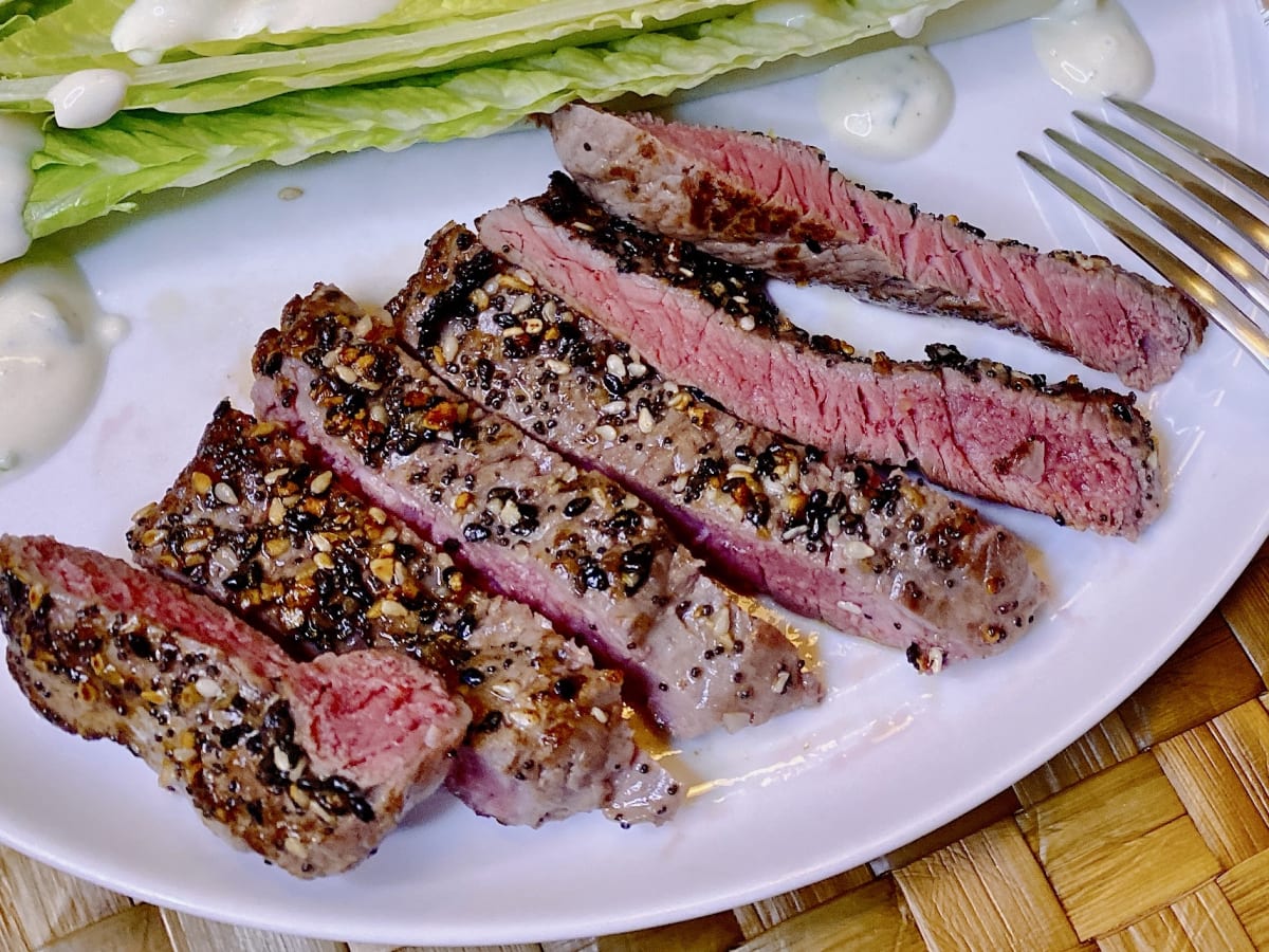 'Everything' Spiced Steak Dinner