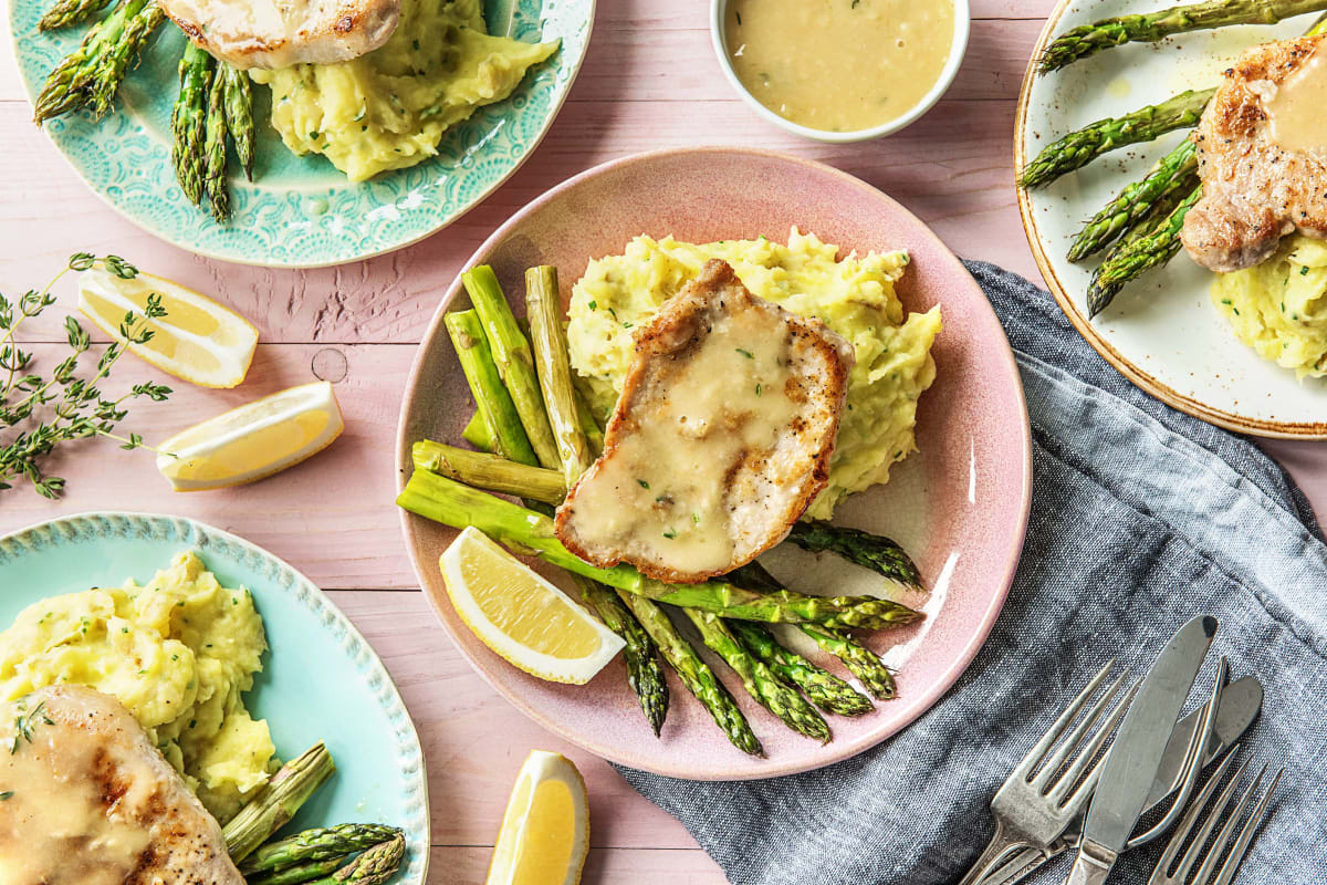 Thyme Gravy Pork Chops