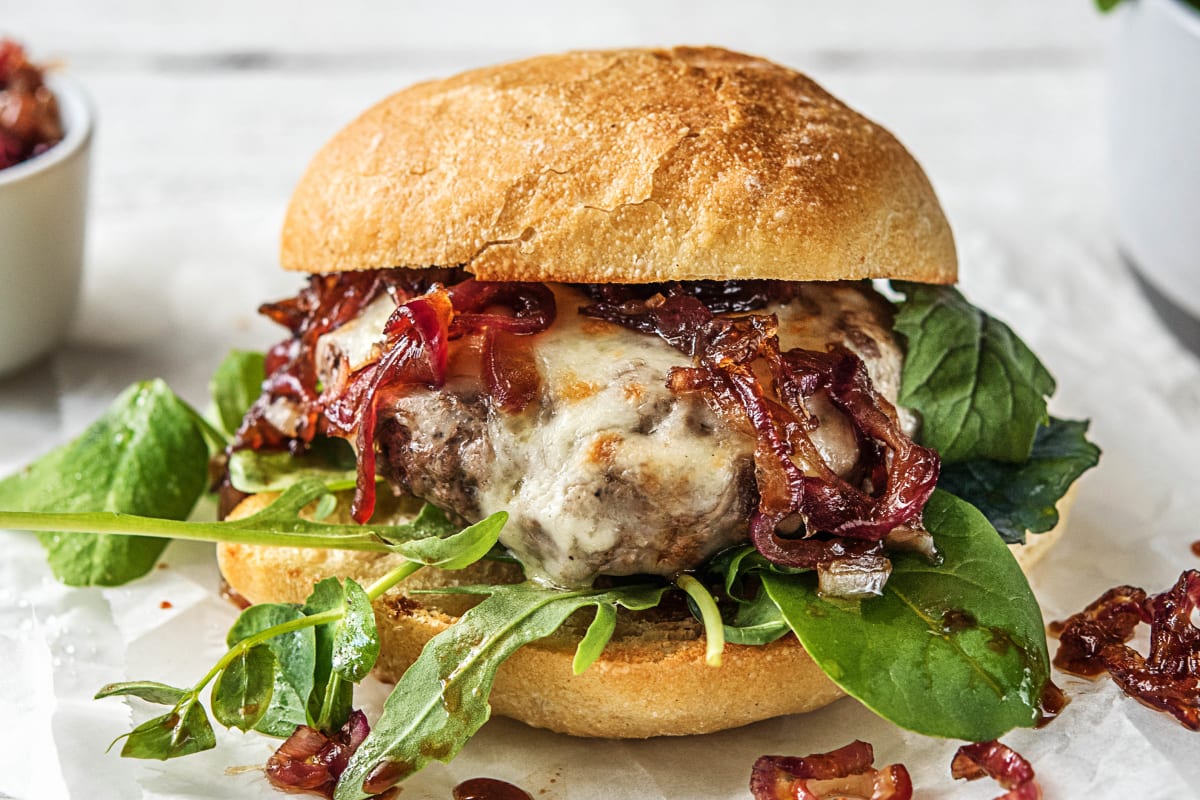 Melty Mozzarella Burgers