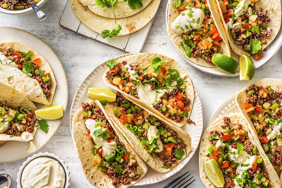 Pineapple Poblano Beef Tacos