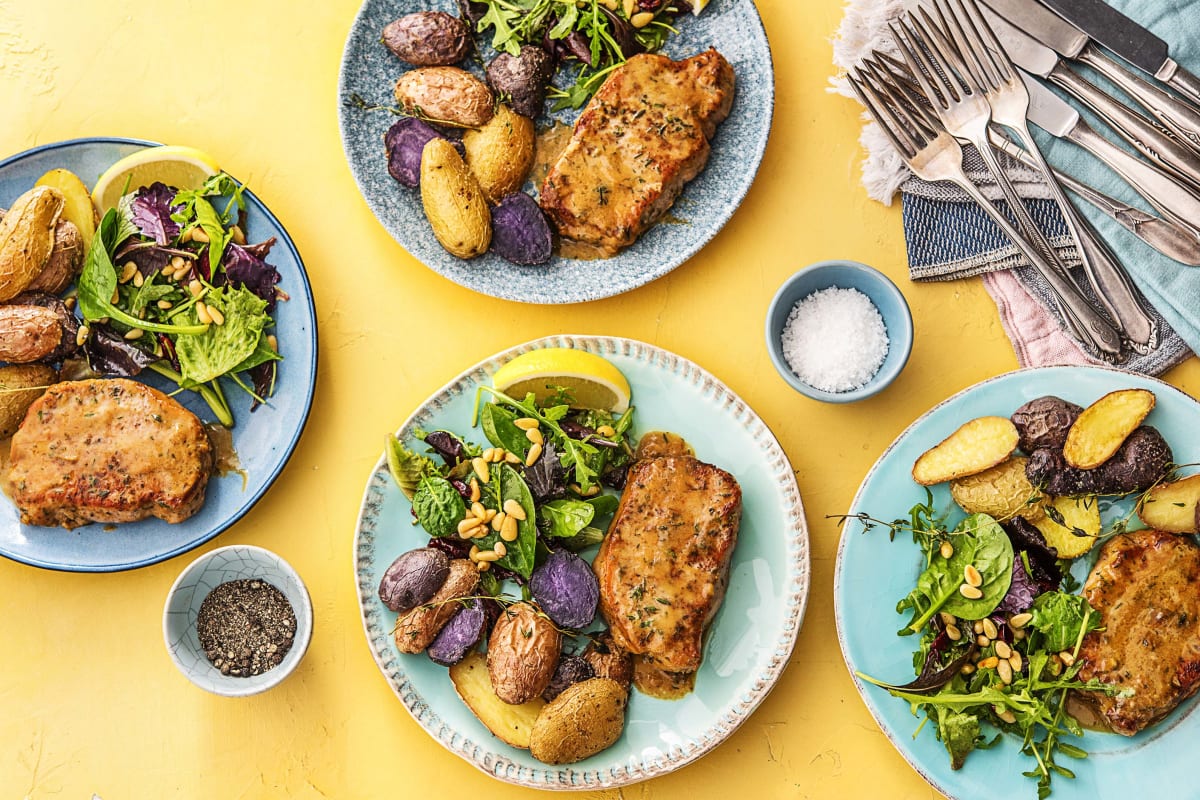 Maple and Mustard-Glazed Pork Chops