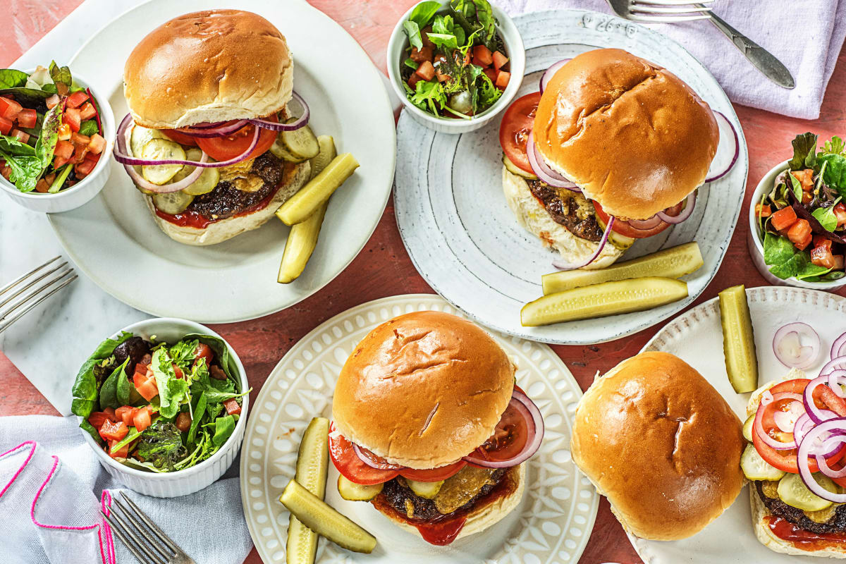 Cheddar Smash Burgers