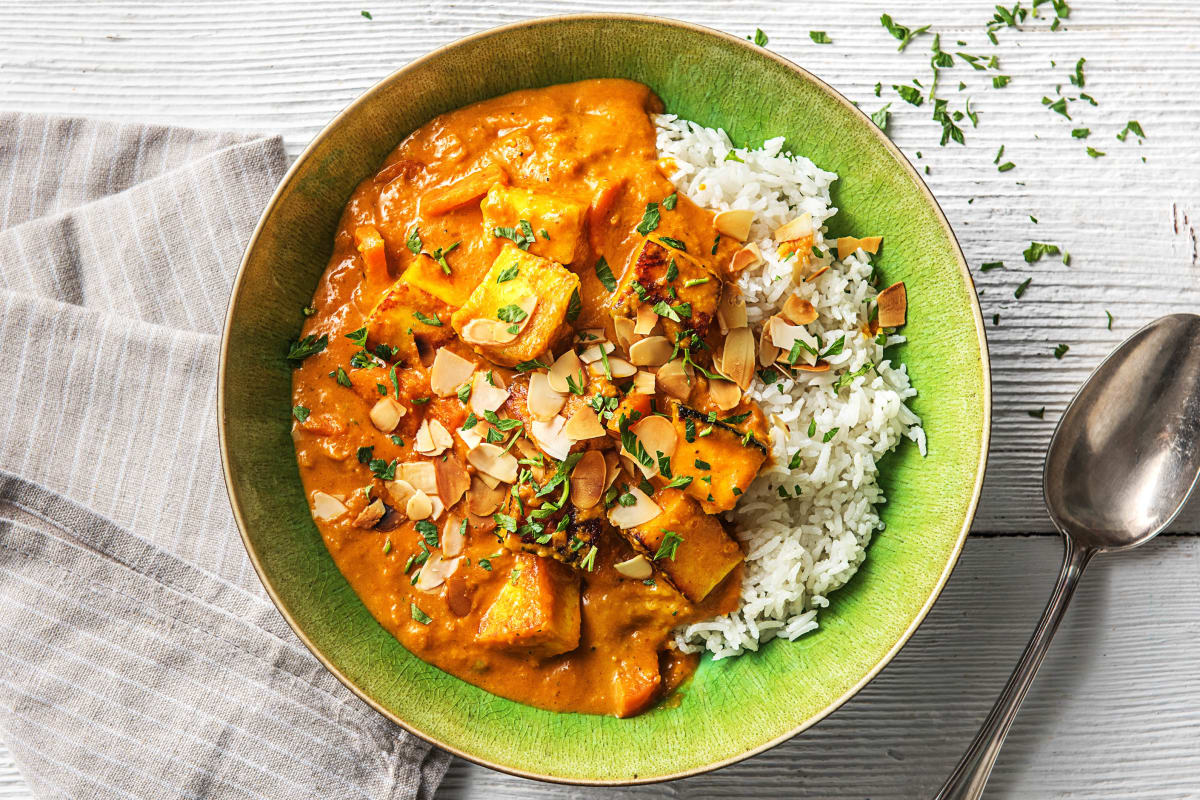 Mildes Curry mit indischem Paneer